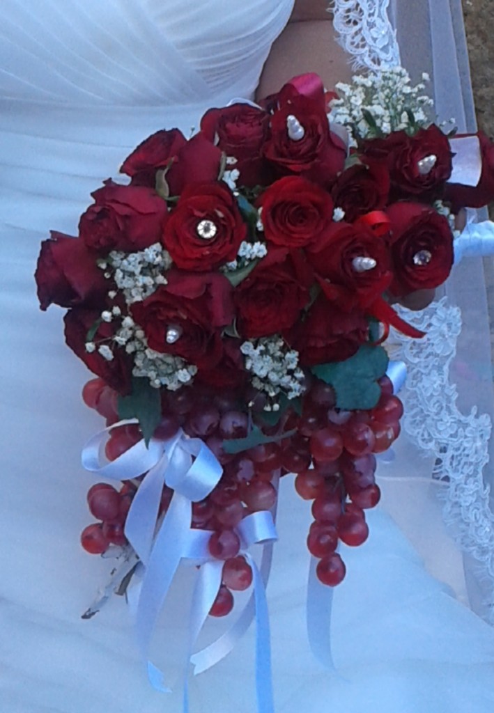 Bouquet sposa matrimonio fiori uva